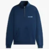 Tommy Jeans-logo-genser med kvart glidelås