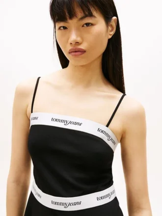 Tommy Jeans minikjole med logobånd