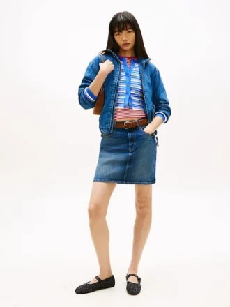 Tommy Jeans miniskjørt i denim med høy midje