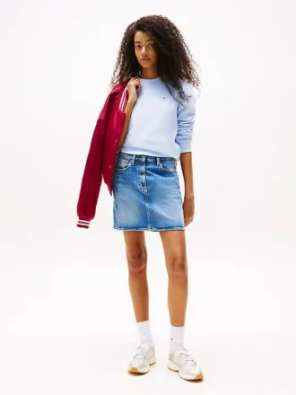 Tommy Jeans miniskjørt i denim med høy midje