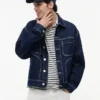 Tommy Jeans mørkvasket denim ranchjakke