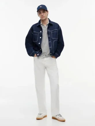 Tommy Jeans mørkvasket denim ranchjakke
