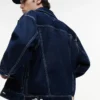 Tommy Jeans mørkvasket denim ranchjakke