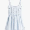 Tommy Jeans plissert denimminikjole Tommy Jeans plissert denimminikjole