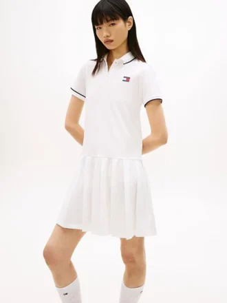 Tommy Jeans plissert polo-minikjole