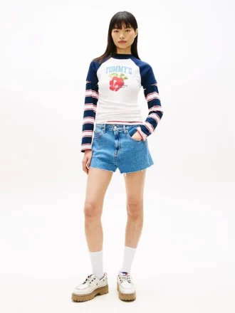 Tommy Jeans Raw Hem Denim Shorts