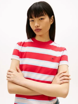 Tommy Jeans Regular Fit Stripe T-skjorte