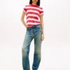 Tommy Jeans Regular Fit Stripe T-skjorte