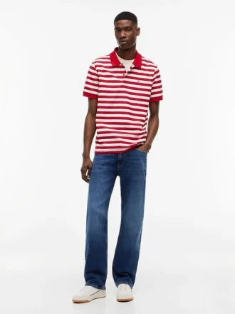 Tommy Jeans Regular Fit Striped Polo