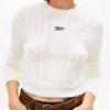 Tommy Jeans Script Cable Knit Sweater