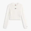 Tommy Jeans Script Cable Knit Sweater