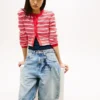 Tommy Jeans Slim Fit Striped Cardigan