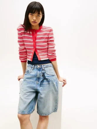 Tommy Jeans Slim Fit Striped Cardigan