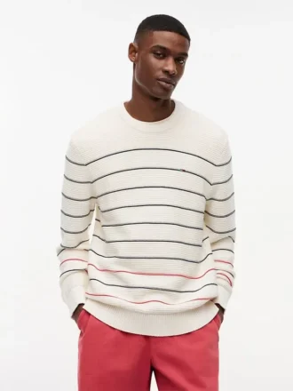 Tommy Jeans Slim Fit Striped Sweater