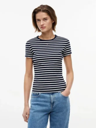 Tommy Jeans Slim Stretch Ribbed T-skjorte