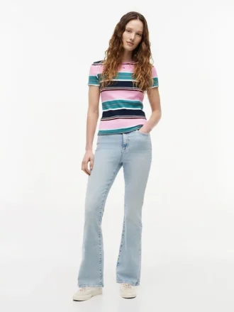 Tommy Jeans Slim Stretch Ribbed T-skjorte