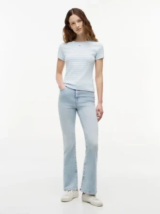 Tommy Jeans Slim Stretch Ribbed T-skjorte
