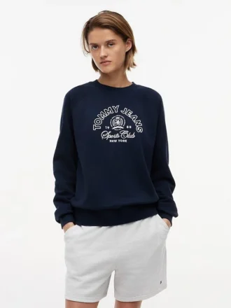 Tommy Jeans Sports Club Logo-genser