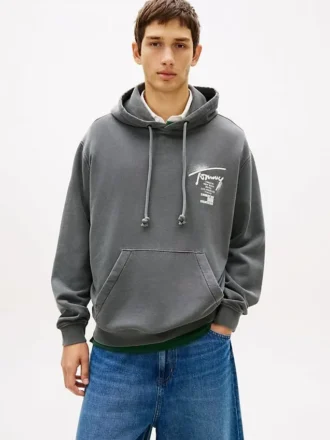 Tommy Jeans Spray Paint Logo-hettegenser