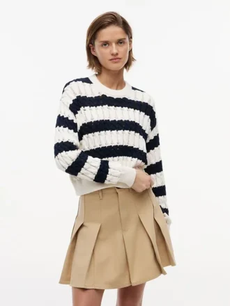 Tommy Jeans Striped Cable Knit Sweater