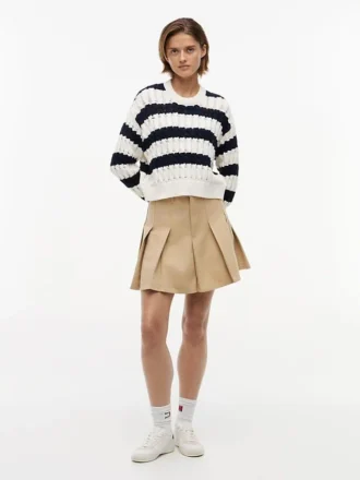 Tommy Jeans Striped Cable Knit Sweater