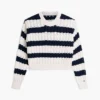 Tommy Jeans Striped Cable Knit Sweater