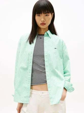 Tommy Jeans Stripet poplin-skjorte