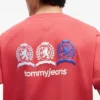 Tommy Jeans T-skjorte med flere logoer