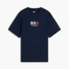 Tommy Jeans T-skjorte med flere logoer