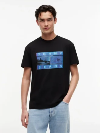 Tommy Jeans T-skjorte med fotomotiv