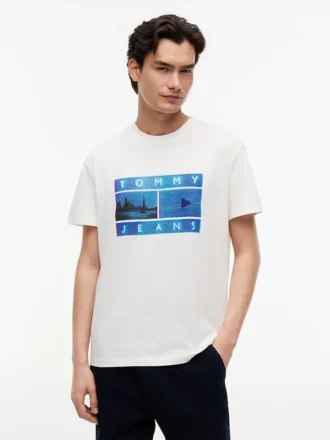 Tommy Jeans T-skjorte med fotomotiv