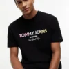 Tommy Jeans T-skjorte med gradientlogo