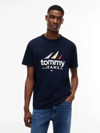Tommy Jeans T-skjorte med seilingslogo