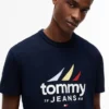 Tommy Jeans T-skjorte med seilingslogo