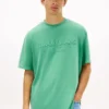 Tommy Jeans T-skjorte med slitt logo