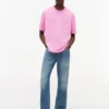 Tommy Jeans T-skjorte med slitt logo