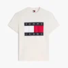 Tommy Jeans T-skjorte med stort flagglogo