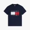 Tommy Jeans T-skjorte med stort flagglogo