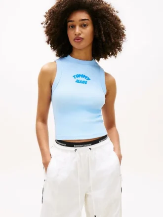 Tommy Jeans Tank-top med puff-trykt logo