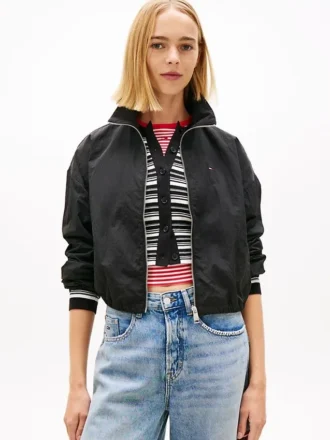 Tommy Jeans vannavstøtende jakke med glidelås