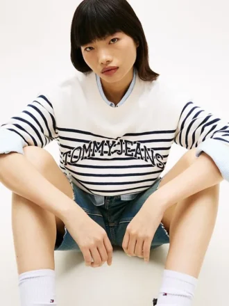 Tommy Jeans Varsity Logo Stripe-genser