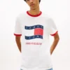 Tommy Jeans Wavy Flag Ringer T-skjorte