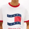Tommy Jeans Wavy Flag Ringer T-skjorte