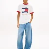 Tommy Jeans Wavy Flag Ringer T-skjorte