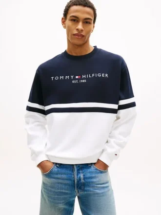 Tommy Logo Colorblock-genser