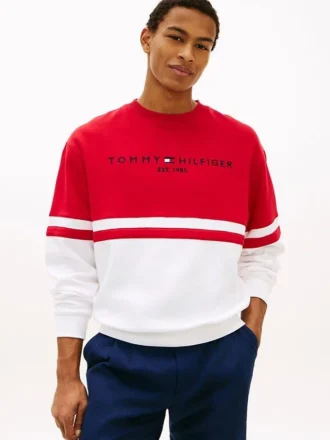 Tommy Logo Colorblock-genser