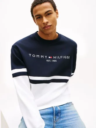Tommy Logo Colorblock-genser