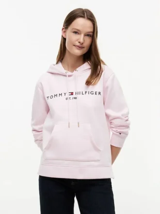 Tommy Logo Fleece-hettegenser