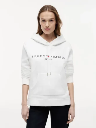 Tommy Logo Fleece-hettegenser
