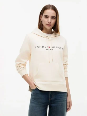 Tommy Logo Fleece-hettegenser